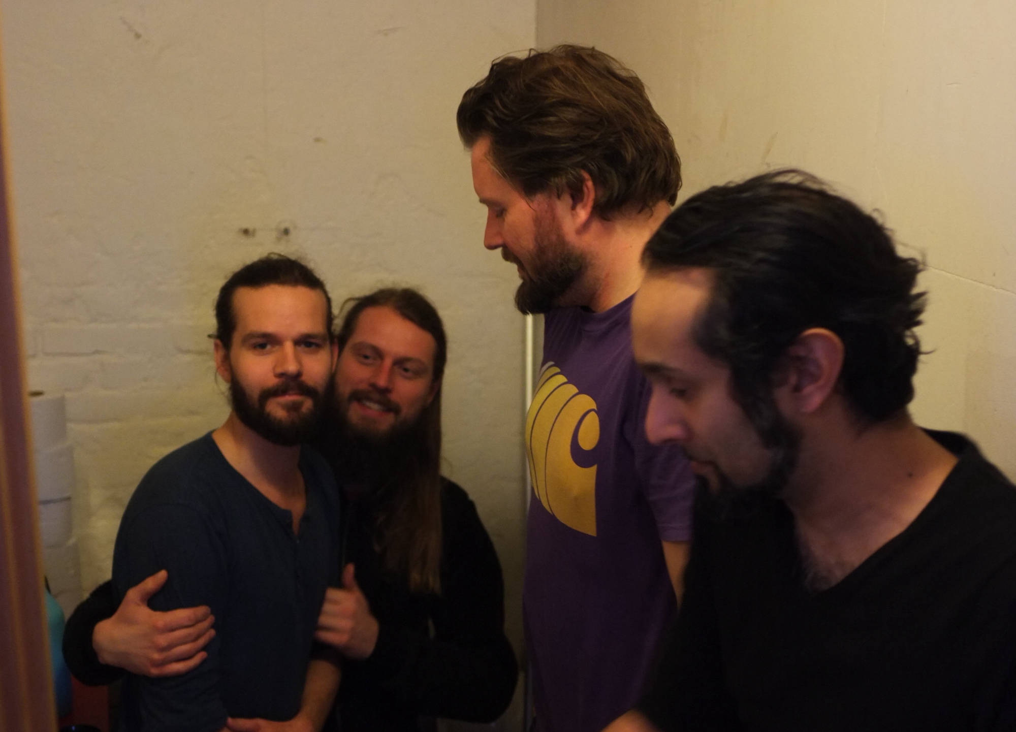 Chilldren during the recording of 